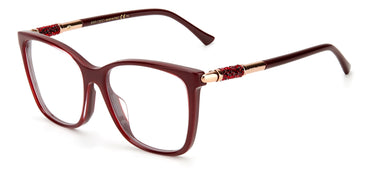 Designer Women Jimmy Choo Eyeglasses: JC294/G - Burgandy- SpecSMART Eye Clinic (Diagonal View)